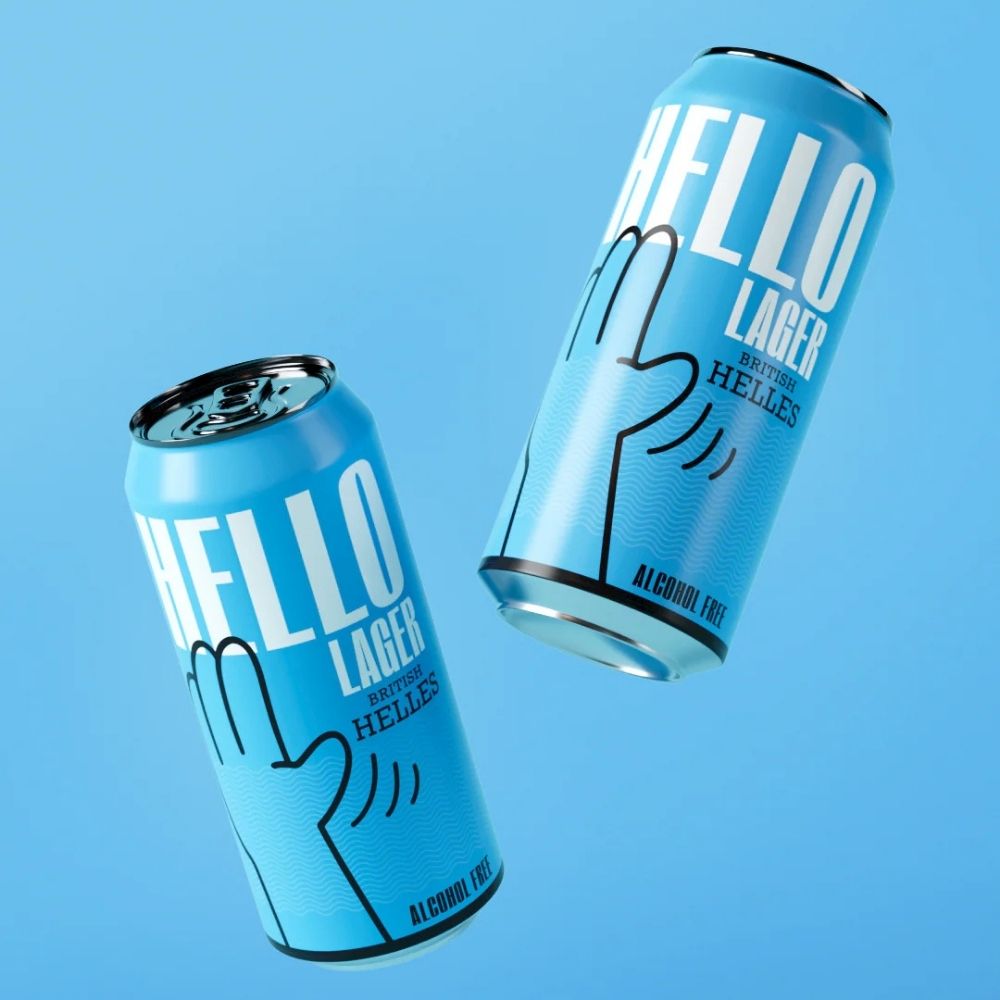 HELLO Lager Mixed 8‑Pack 0.5% ABV | Alcohol‑Free Helles Lager Selection