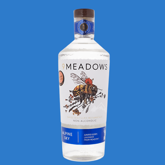 9 Meadows 'Alpine Sky' Alcohol Free Juniper& Lavender Spirit (0.5% ABV) - Wise Bartender - Spirit