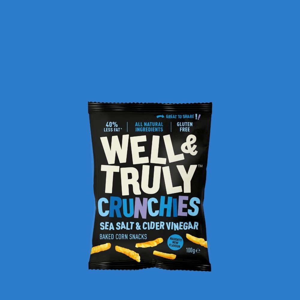 Well & Truly Salt & Vinegar Crunchies (100g) | Gluten Free Baked Snack