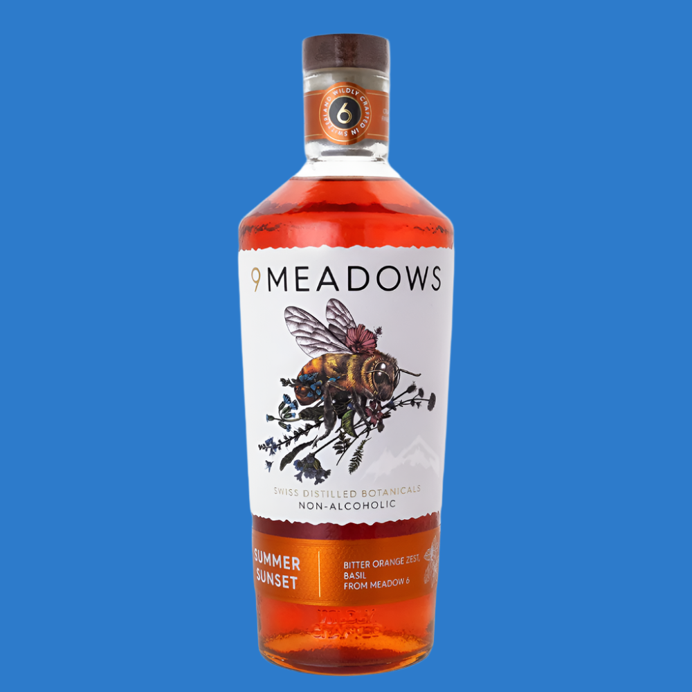 9 Meadows Alcohol Free 'Summer Sunset' Aperitif (0.5% ABV)