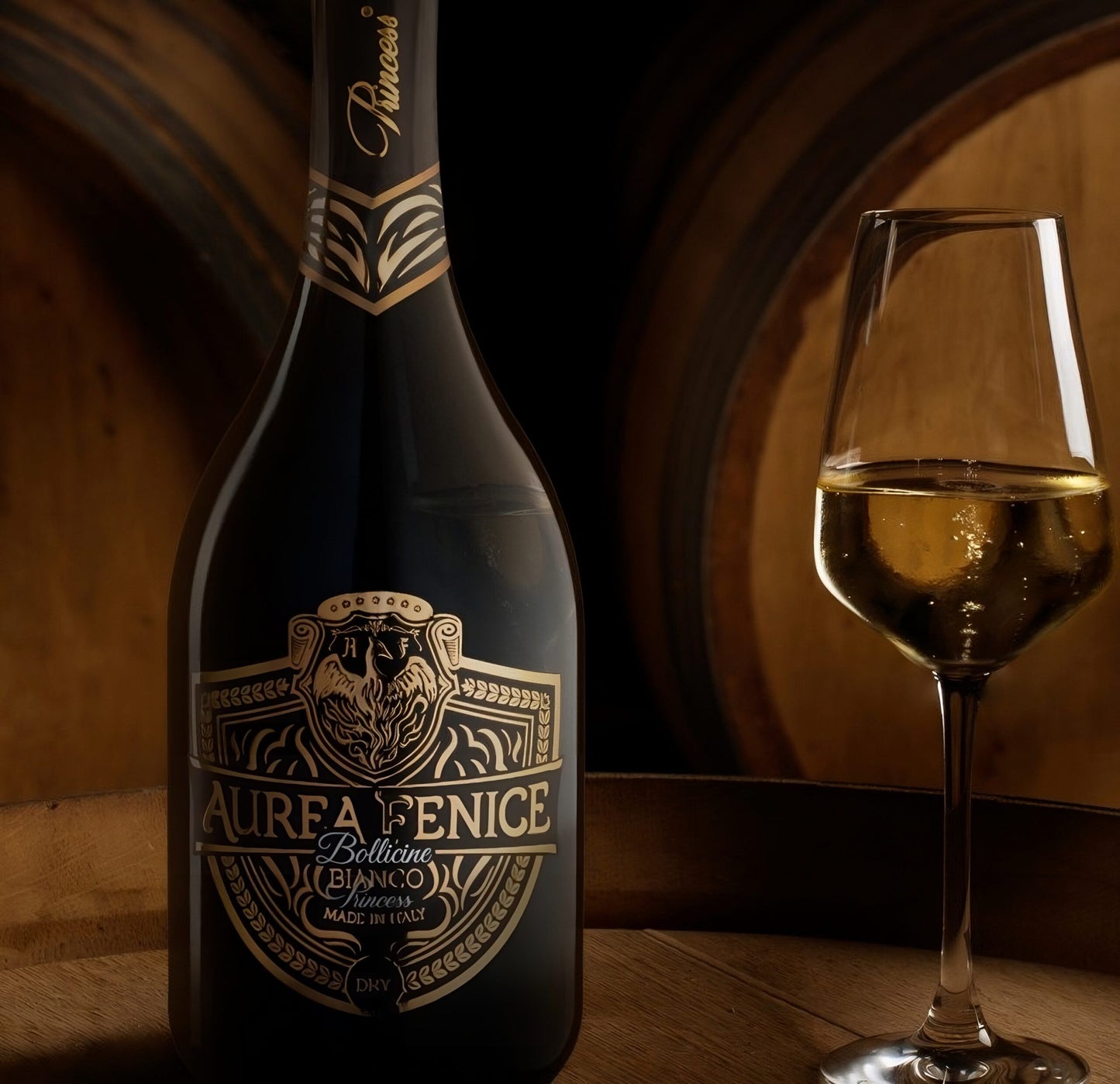 Princess Aurea Fenice Bollicine Bianco Dry 2022 Alcohol Free Sparkling Wine (0.0% ABV)