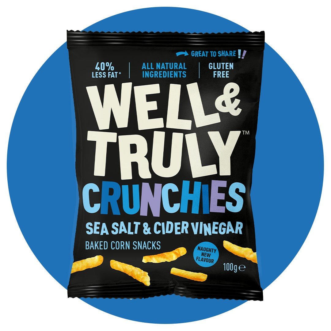 Well & Truly Salt & Vinegar Crunchies (100g) | Gluten Free Baked Snack