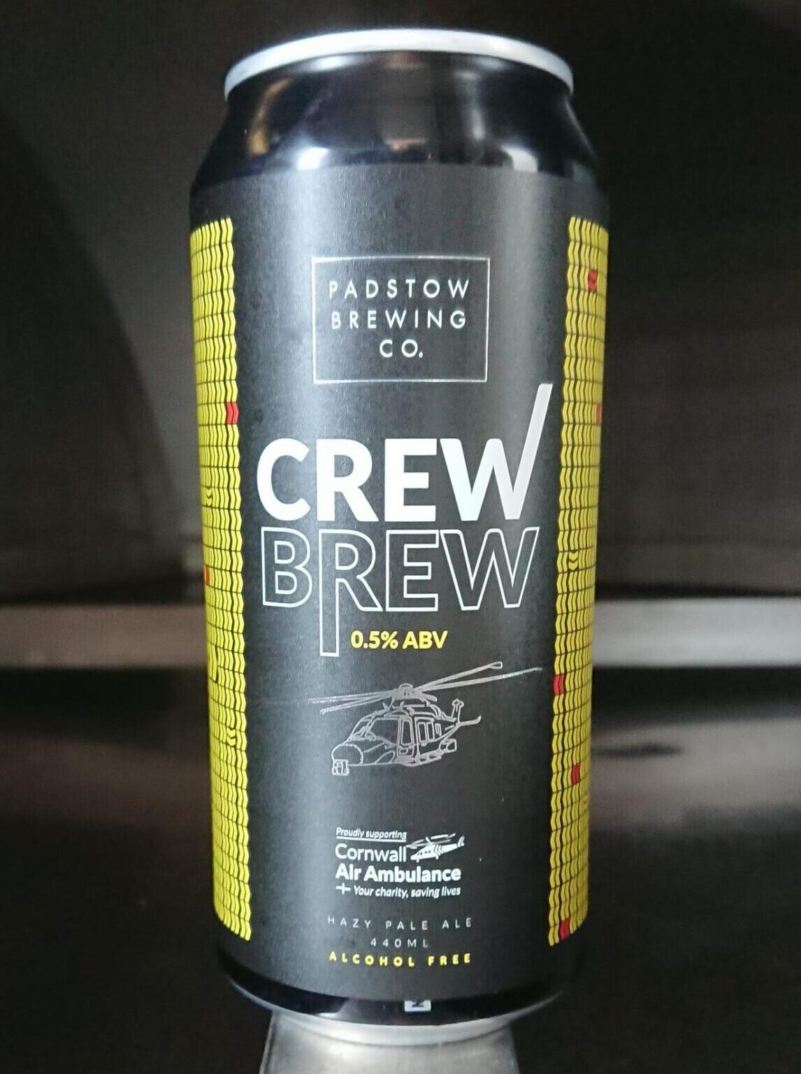 Padstow Brewing 'Crew Brew' Alcohol Free Hazy Pale Ale (0.5% ABV)