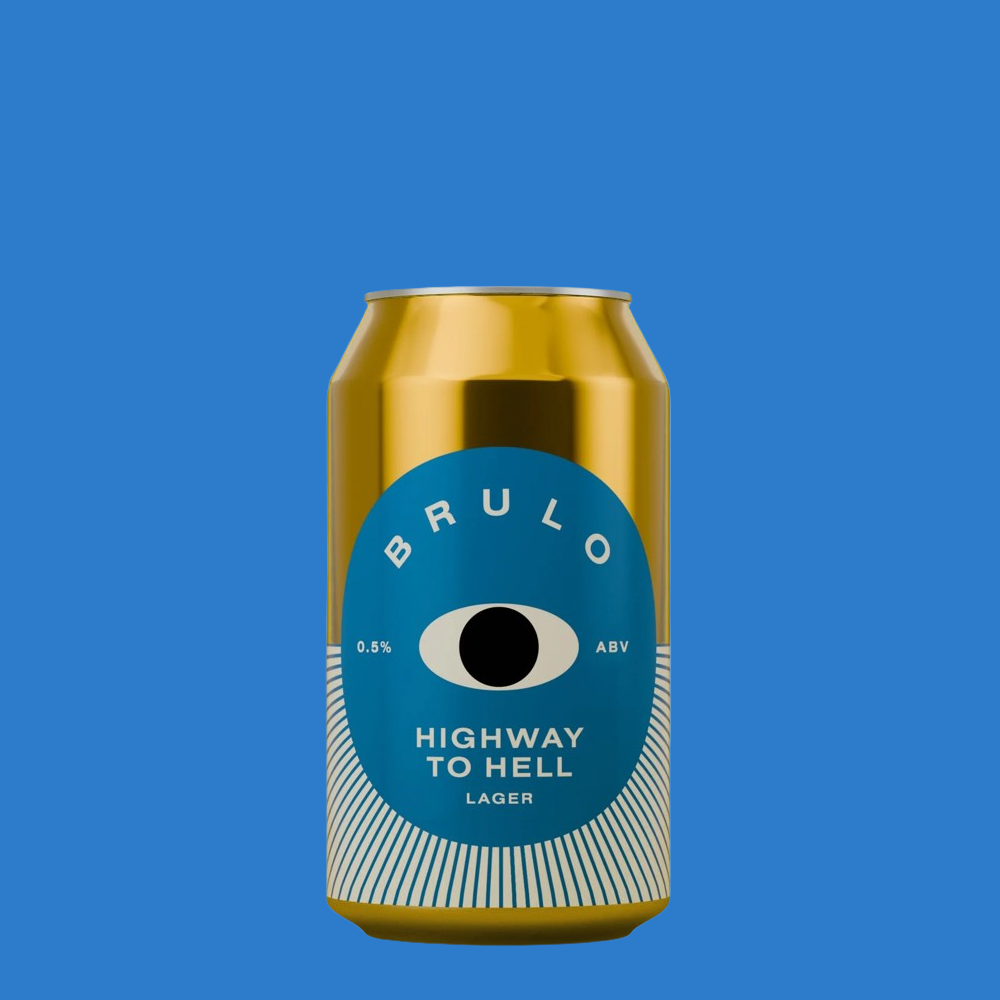 Brulo 'Highway To Hell' Alcohol Free Lager (0.5% ABV)