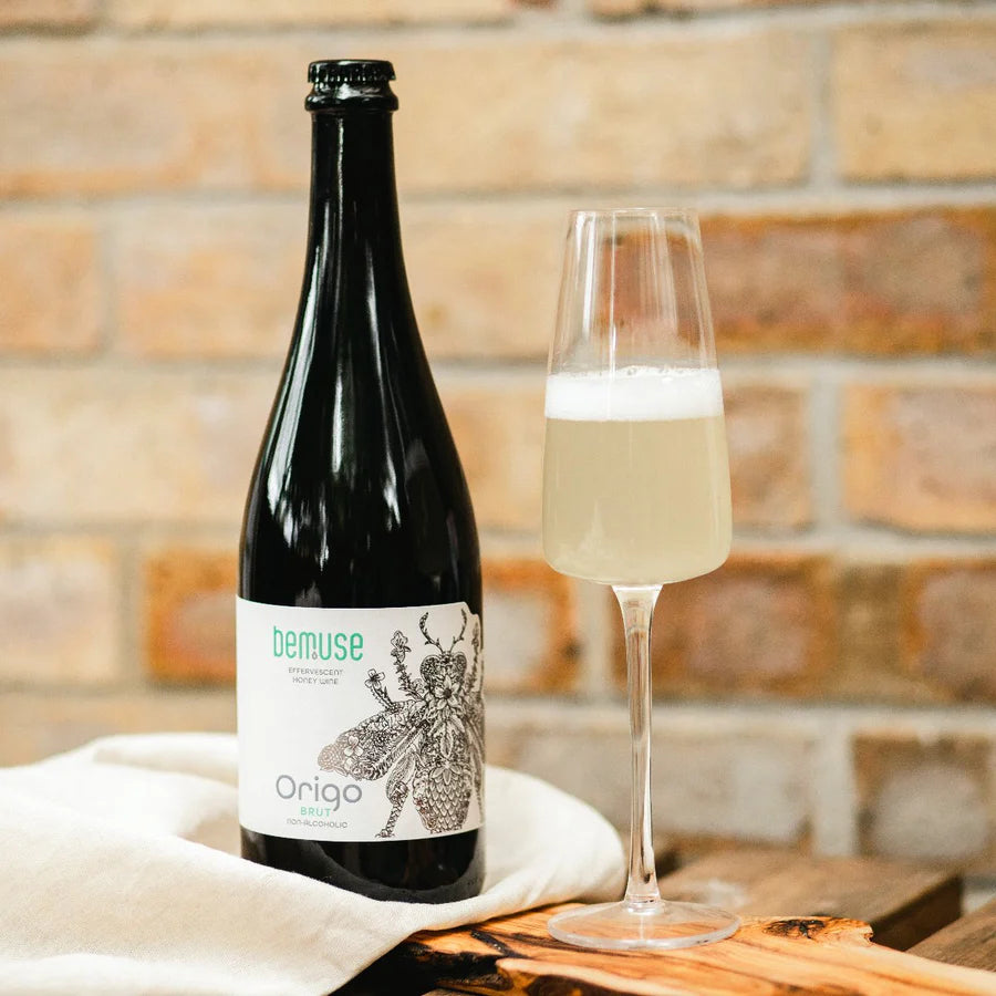 Bemuse Origo Hop Infused Alcohol Free Honey Wine Brut (0.5% ABV)