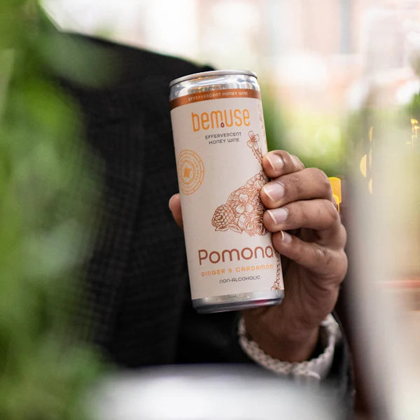 Bemuse 'Pomona' Ginger & Cardamom Alcohol Free Sparkling Honey Wine (0.5% ABV)