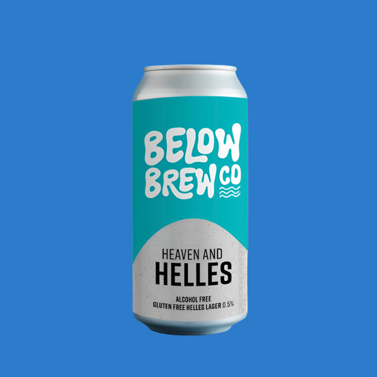 Below Brew Co 'Heaven & Helles' Alcohol Free (Gluten Free) Beer (0.5% ABV)