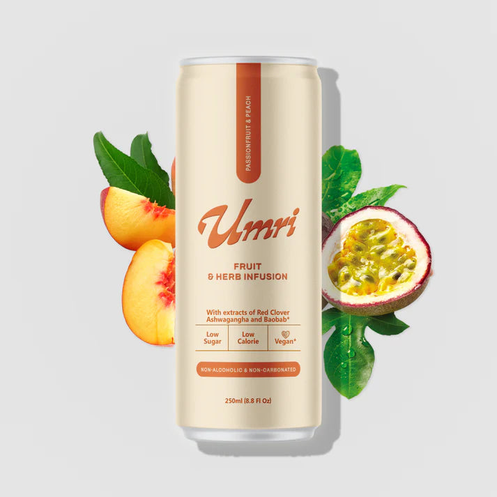 Umri 'Passionfruit & Peach' Fruit & Herb Infusion Apple Cider Vinegar Soda (0% ABV)