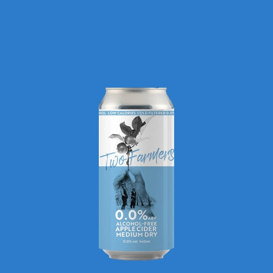 Two Farmers Alcohol-Free Cider 0.0% 440ml | Artisan Alcohol-Free Cider