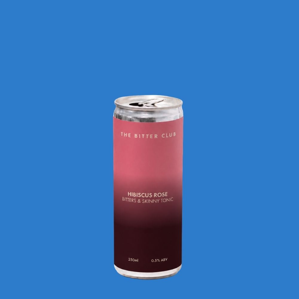 Hibiscus Rose Bitters & Skinny Tonic 250ml | The Bitter Club