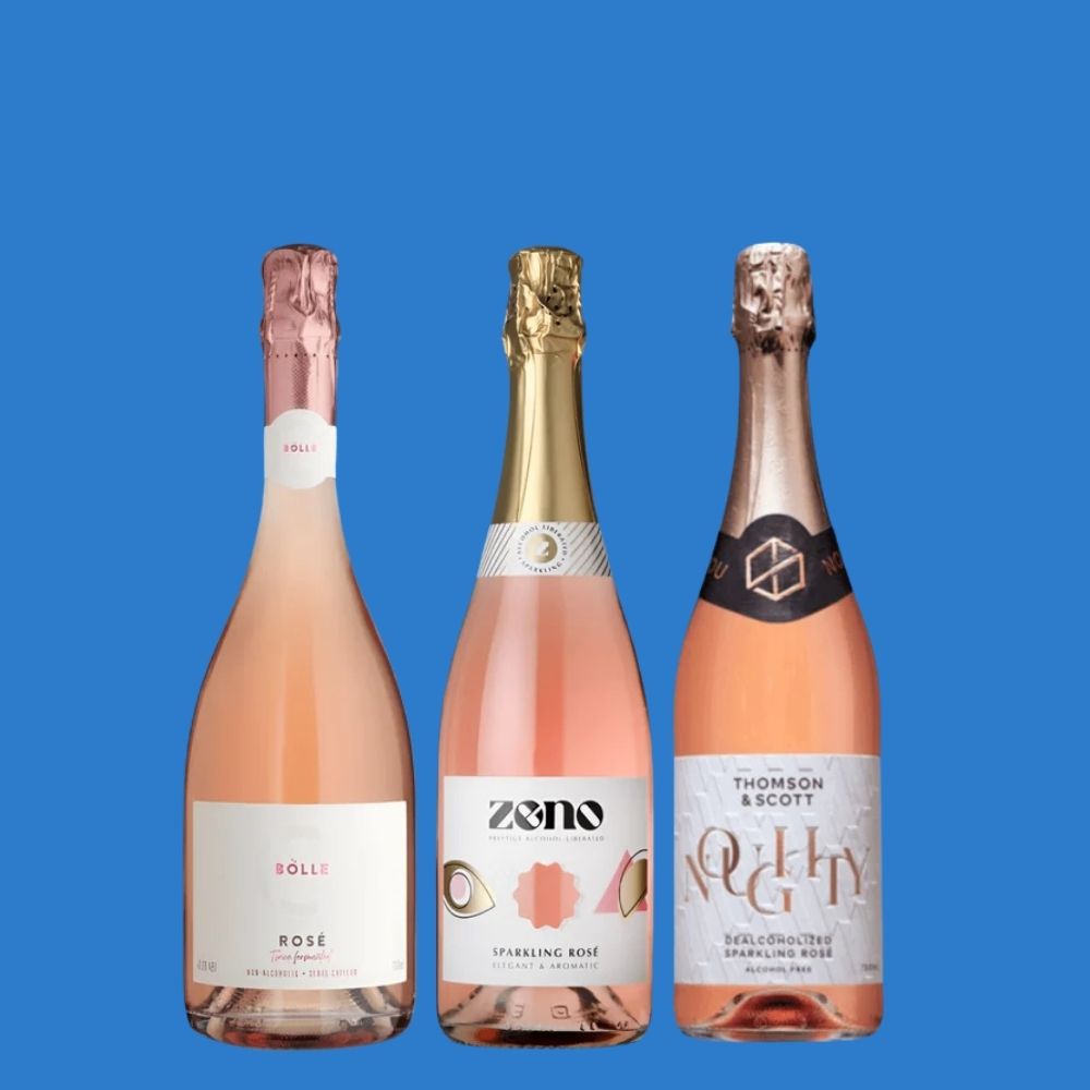 Alcohol‑Free Sparkling Rosé Gift Set | Pretty in Pink Wise Pack | 3 Premium Wines