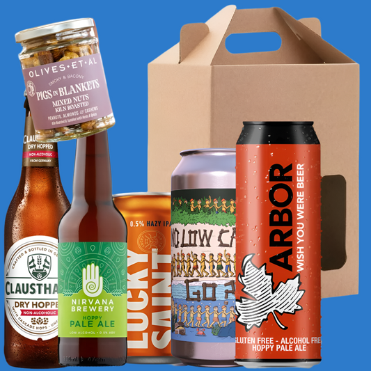 5 Alcohol Free Ales & Nuts Gift Pack in Gift Box (Save 5%)