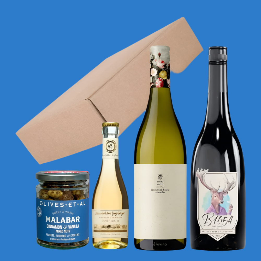 Alcohol Free 3 White Wine & Nuts Gift Pack (Save 5%)