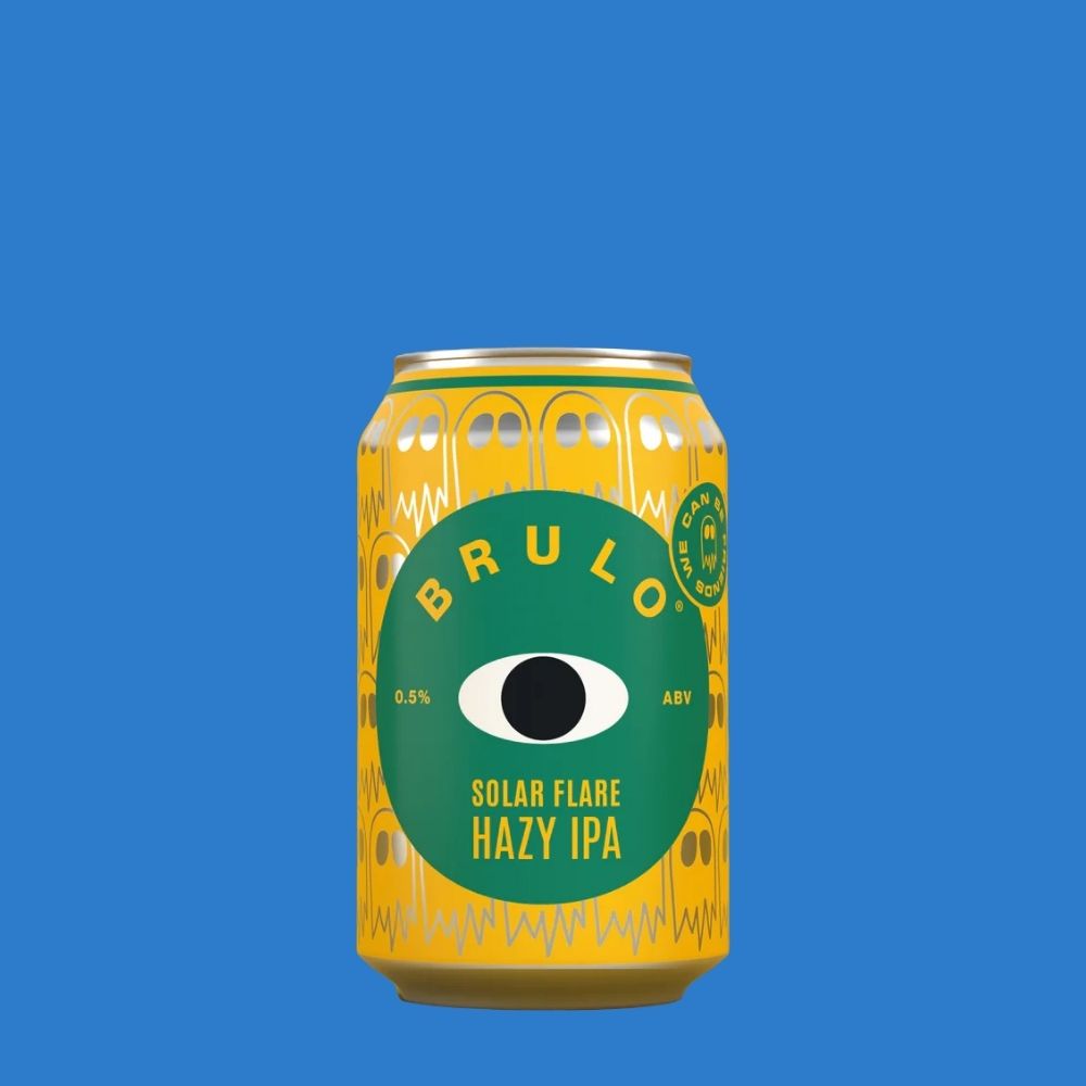BRULO® Solar Flare Alcohol Free Hazy IPA | 0.5% Vegan (330ml Can)