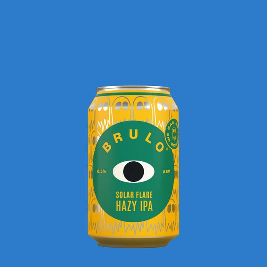 BRULO® Solar Flare Alcohol Free Hazy IPA | 0.5% Vegan (330ml Can)