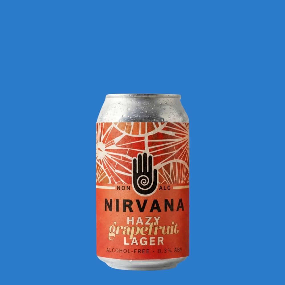 Nirvana Hazy Grapefruit Lager 0.3% ABV | Alcohol‑Free Fruit Lager