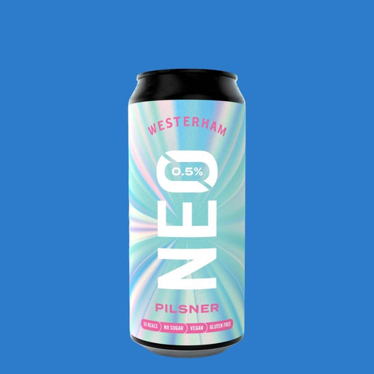 Westerham NE0 Pilsner 0.5% | Alcohol‑Free Lager | Low Calorie, Gluten Free & Vegan | 440ml