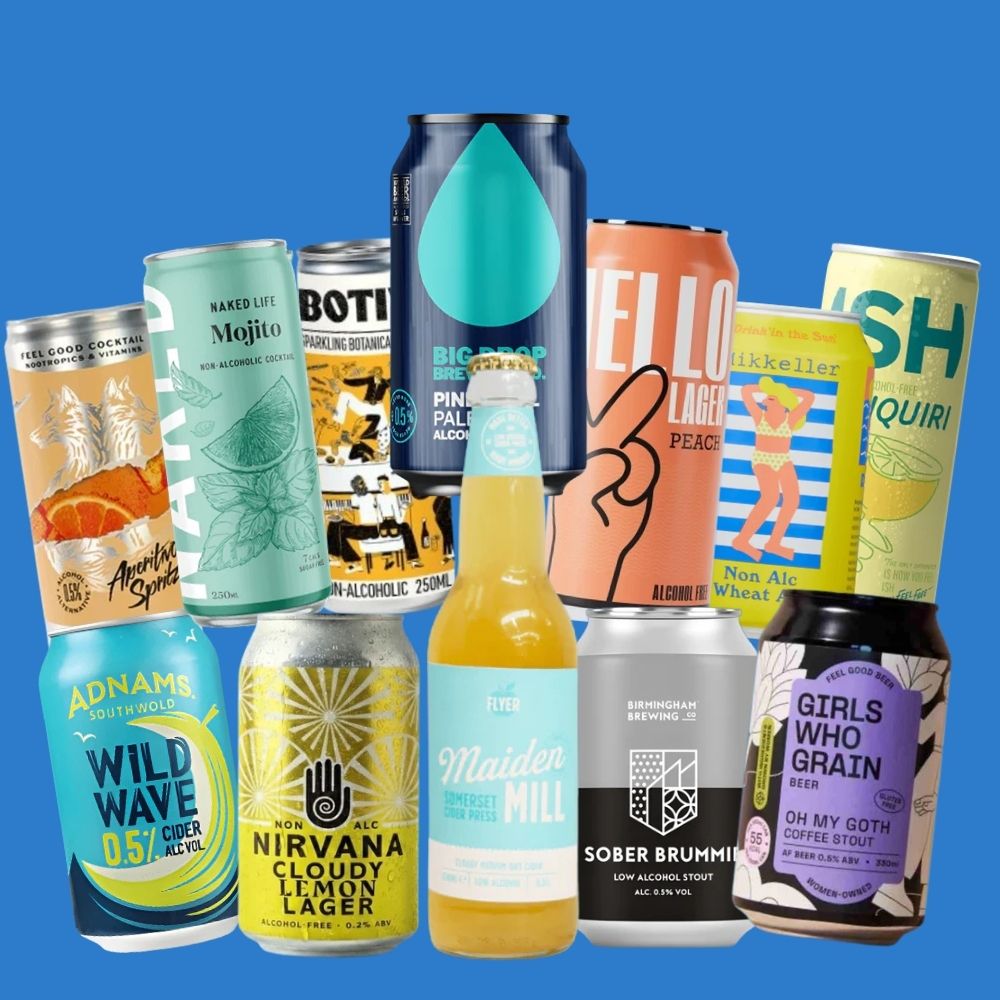 BBQ Drinks Pack (12 or 24 Pack) | Mixed Alcohol-Free Beer, Cider & Ready-to-Drink Cans