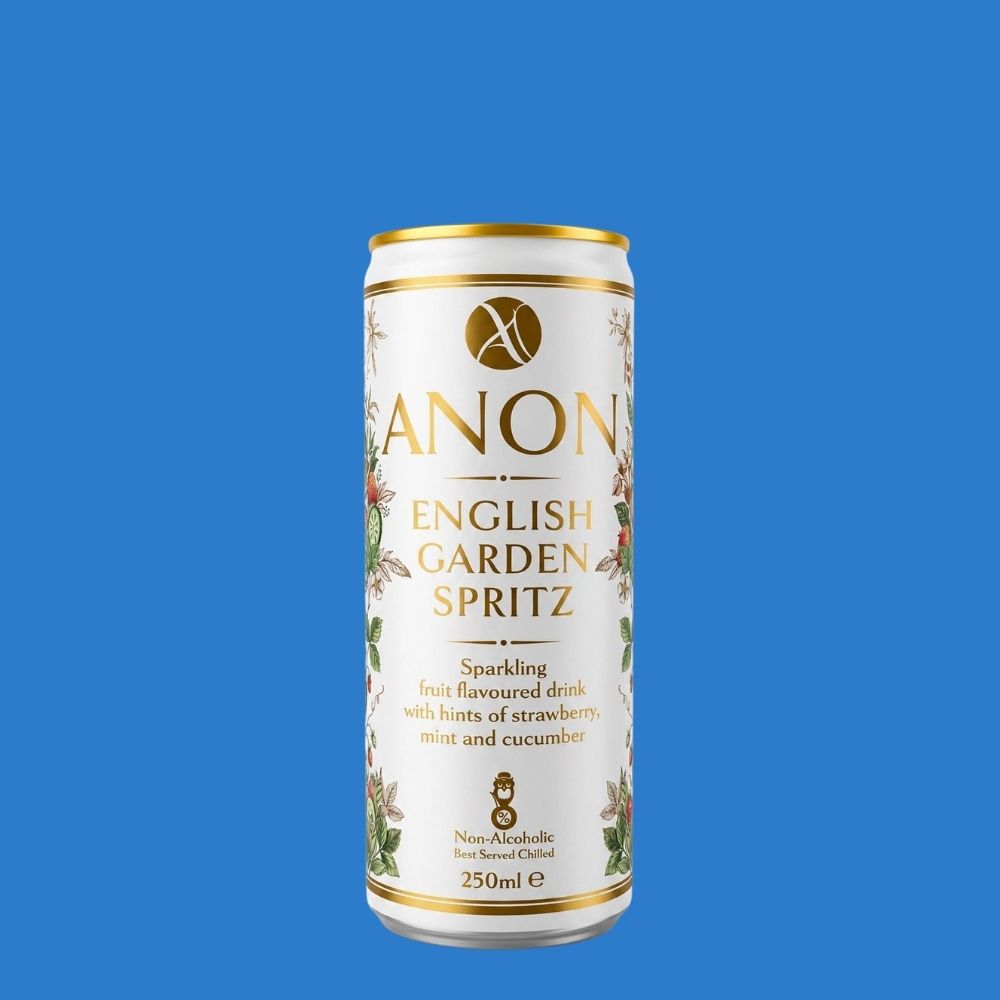 ANON English Garden Spritz 0.0% | Alcohol‑Free Summer Cup & Lemonade | 250ml
