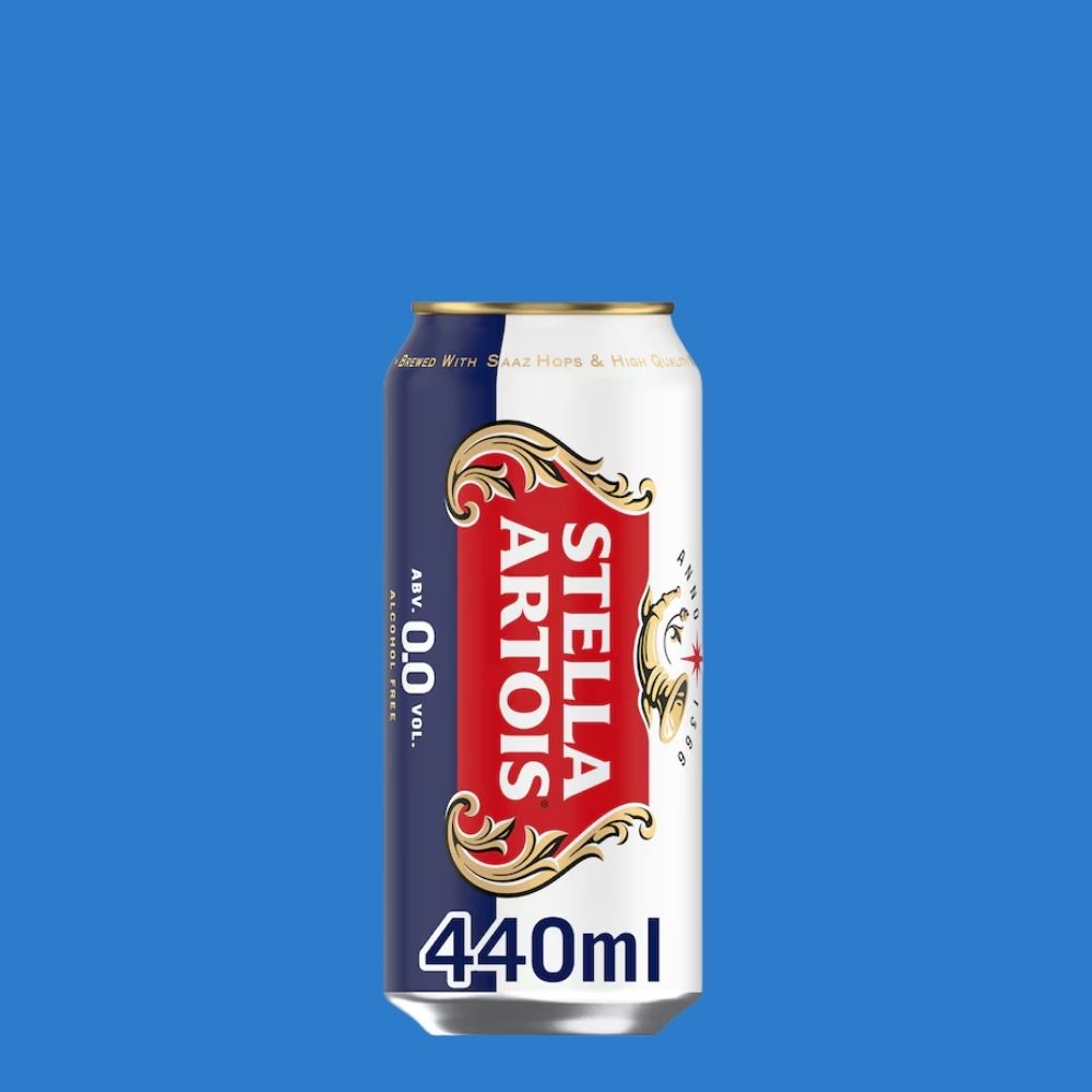 Stella Artois 0.0% Lager | Alcohol‑Free Premium Beer | 440ml Can