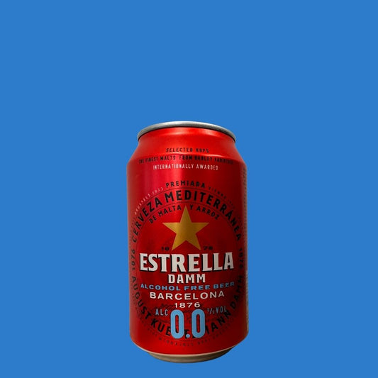Estrella Damm Alcohol Free Lager | 0% ABV | 330ml Can