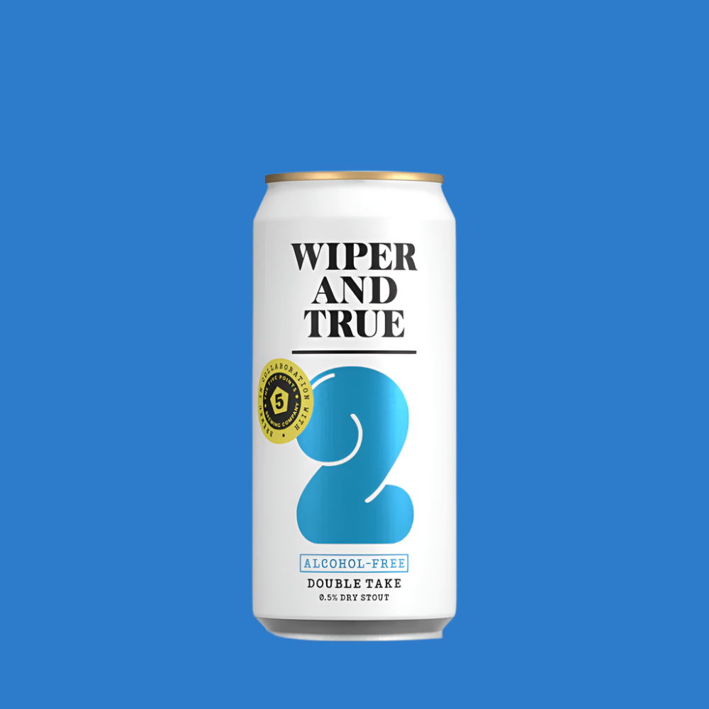 Wiper & True X Five Points Brewing Collab 'Double Take' Alcohol Free Dry Stout Beer (0.5% ABV)