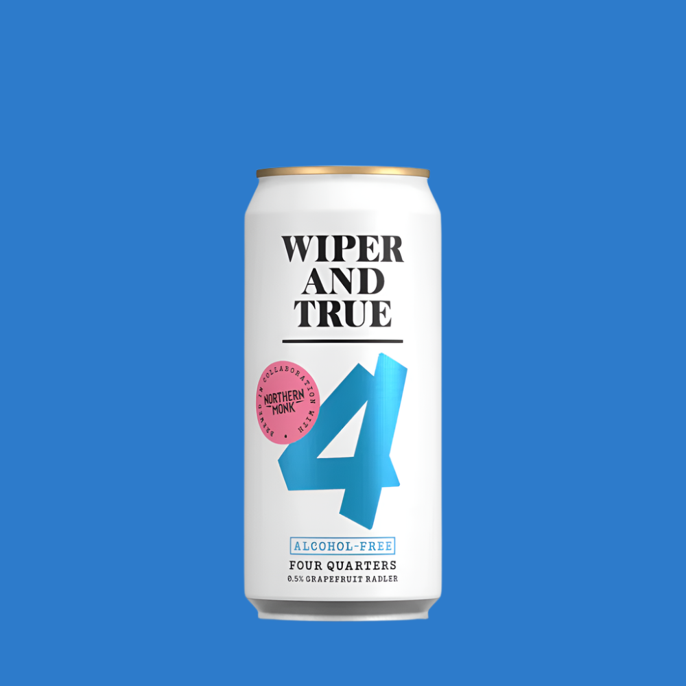 Wiper & True X Northern Monk Collab 'Four Quarters' Alcohol Free Grapefruit Radler Beer (0.5% ABV)