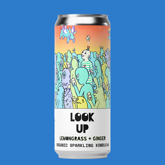 Counter Culture 'Look Up' Lemongrass & Ginger Kombucha Soda Can (0.0% ABV)