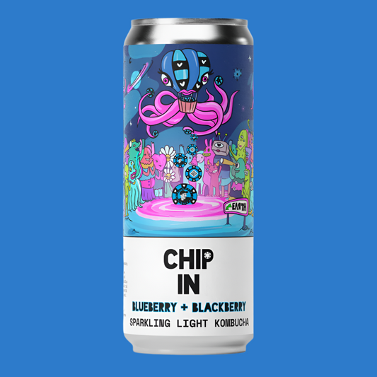 Counter Culture 'Chip In' Blueberry & Blackberry Kombucha Soda Can (0.0% ABV)