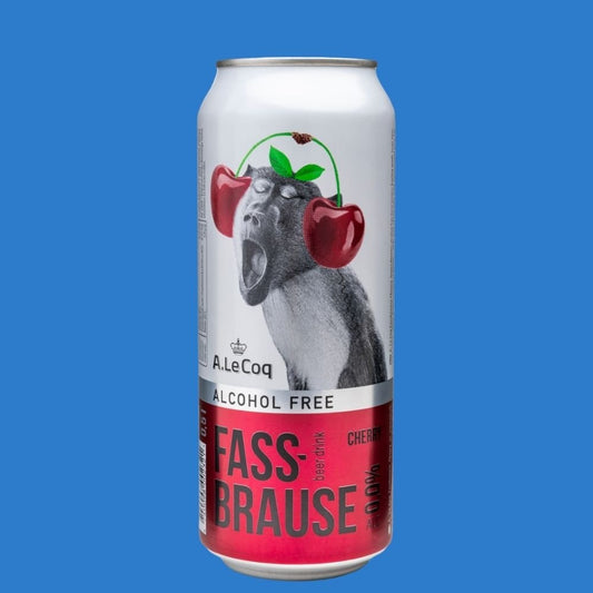 A. Le Coq `Fassbrause Cherry` Alcohol - Free Beer (0.0% ABV) - Wise Bartender - Lager