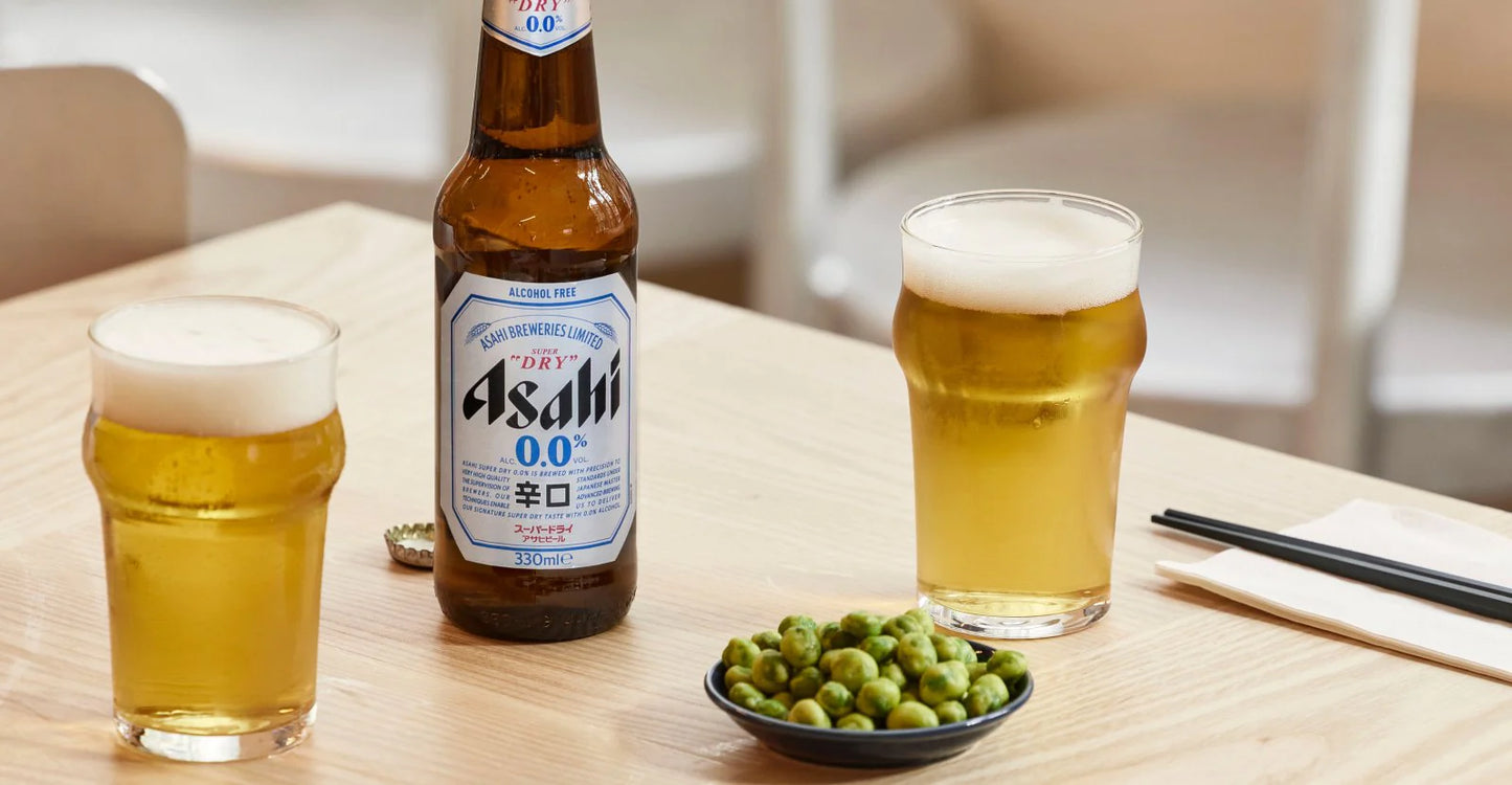 Asahi Super Dry Lager Alcohol Free Beer Bottle (0.5% ABV)