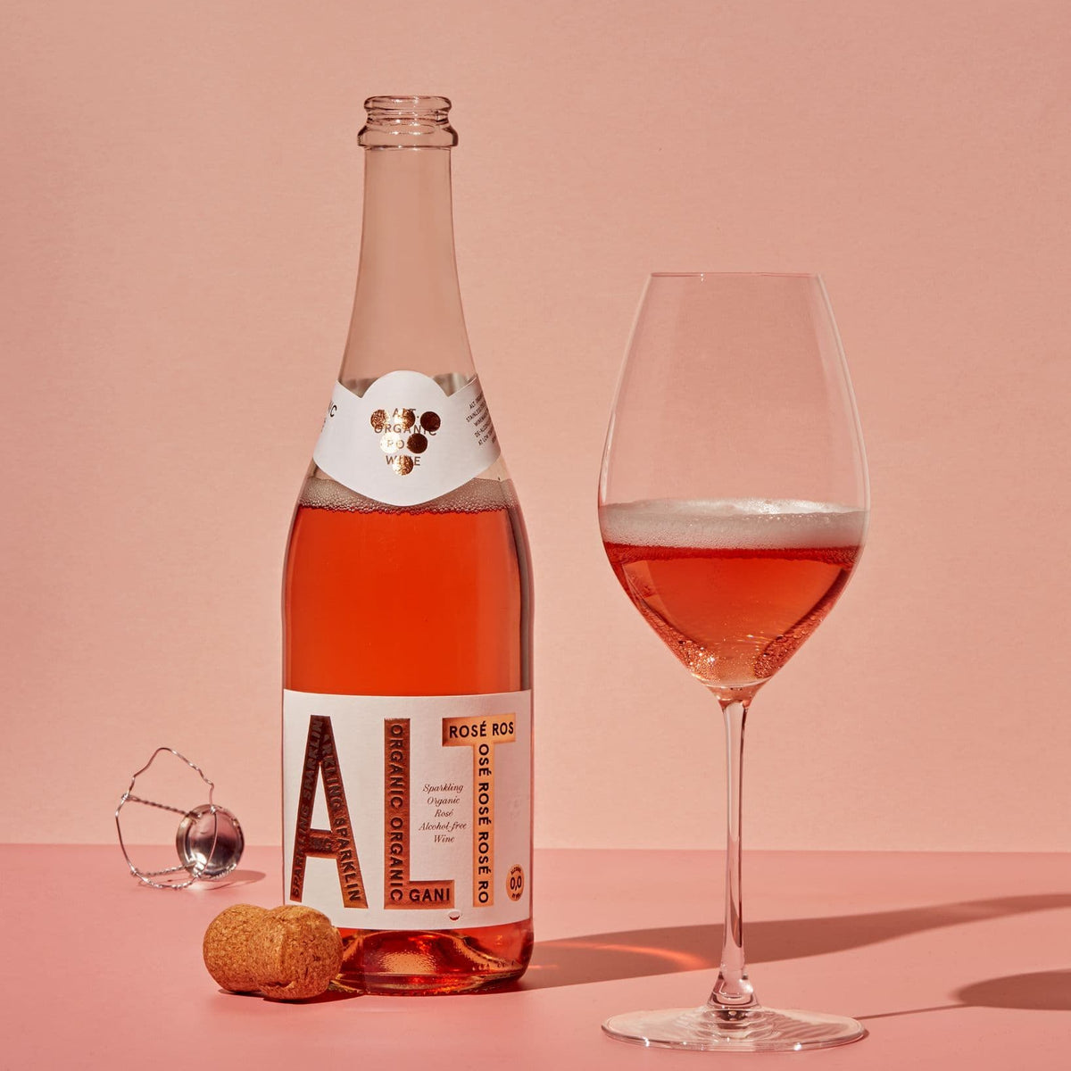 Alt Alcohol Free Organic Rose Sparkling Wine (0.0% ABV)