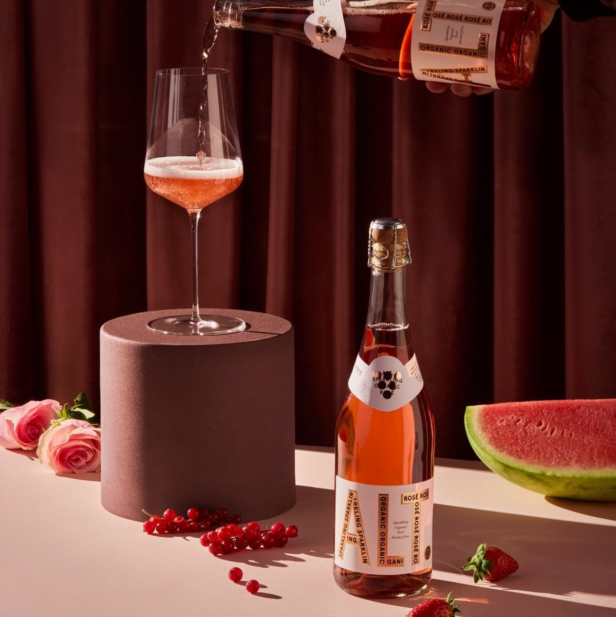 ALT. Sparkling Rosé Alcohol Free 750ml | Organic Sparkling Rosé - Wise Bartender - wine
