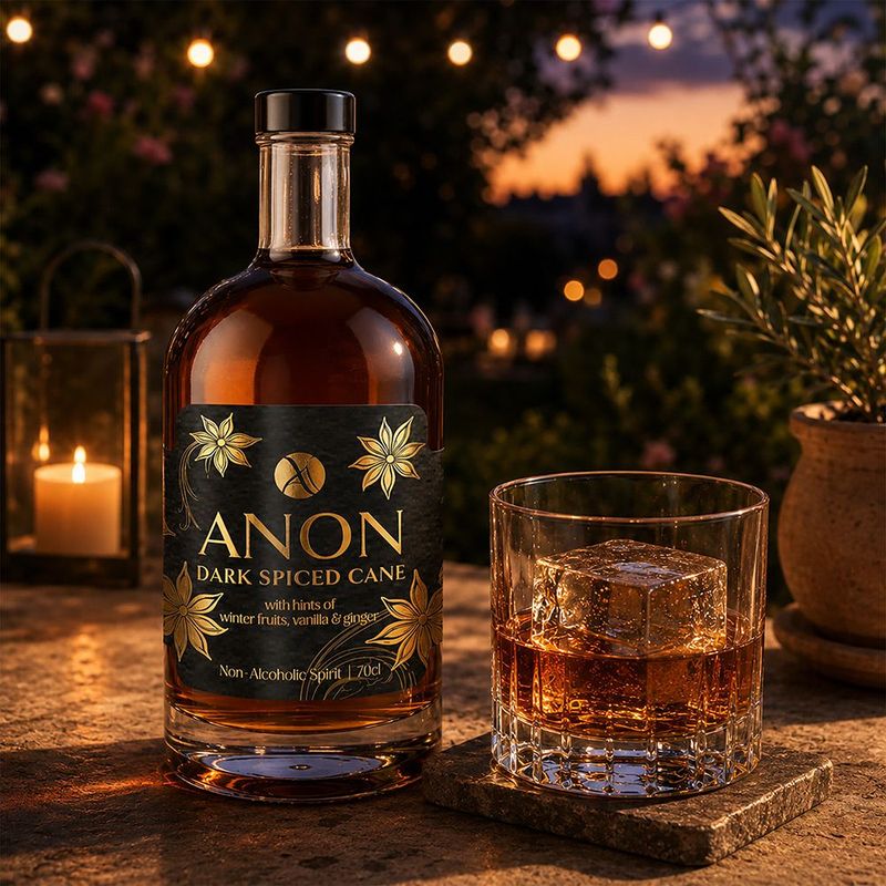 ANON Dark Spiced Cane Alcohol-Free Spirit Alternative (0% ABV) - Wise Bartender - Spirit