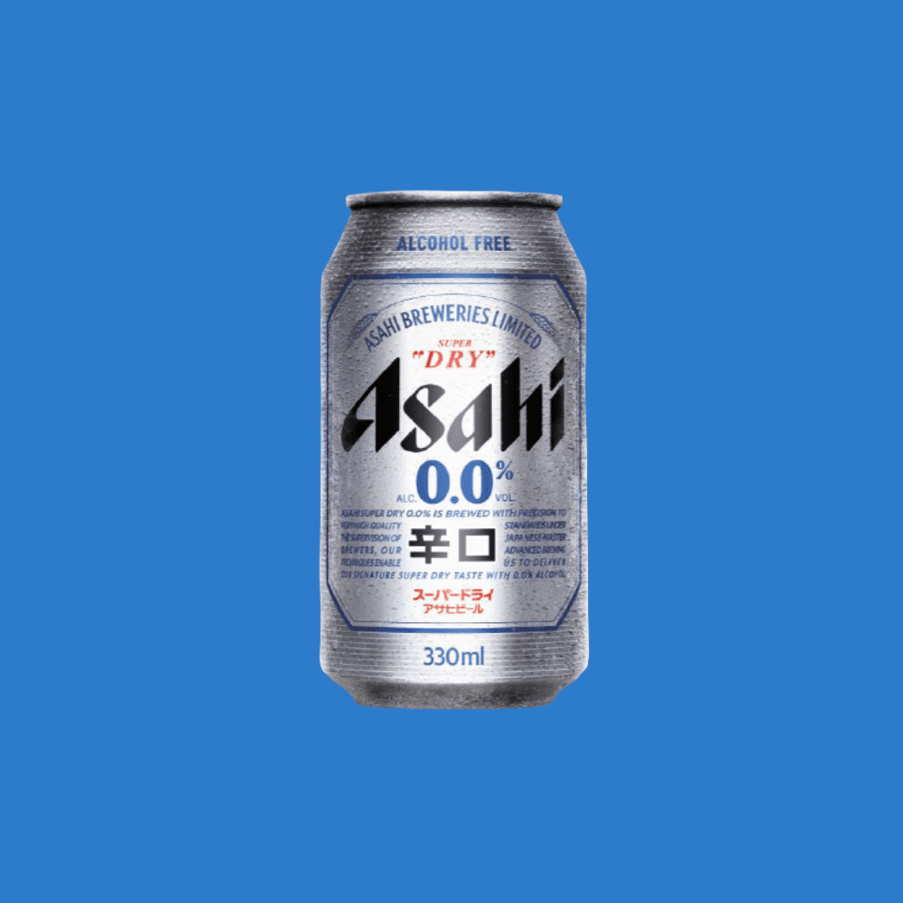 Non Alcoholic Asahi Super Dry  Alcohol Free Asahi Super Dry Beer Can (0.0% ABV) - Wise Bartender