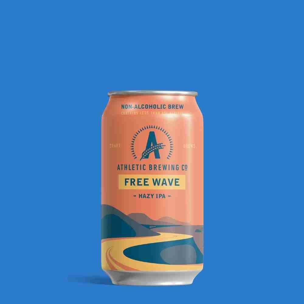 Athletic Brewing Co. Free Wave Alcohol - Free Hazy IPA (0.5% ABV) - Wise Bartender - Beer
