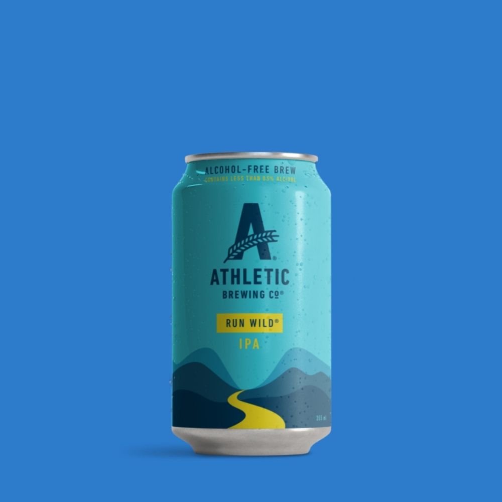 Athletic Brewing Co. Run Wild Alcohol-Free IPA (0.5% ABV) - Wise Bartender - Beer