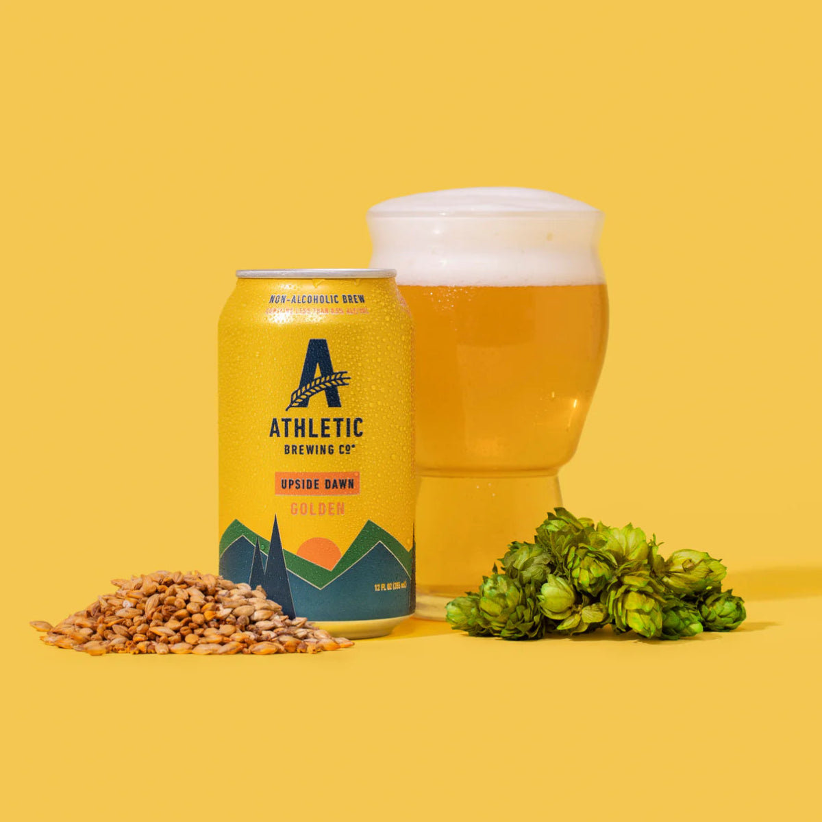 Athletic Brewing Company Upside Dawn Alcohol Free Pale Ale (0.5% ABV) - Wise Bartender - Beer