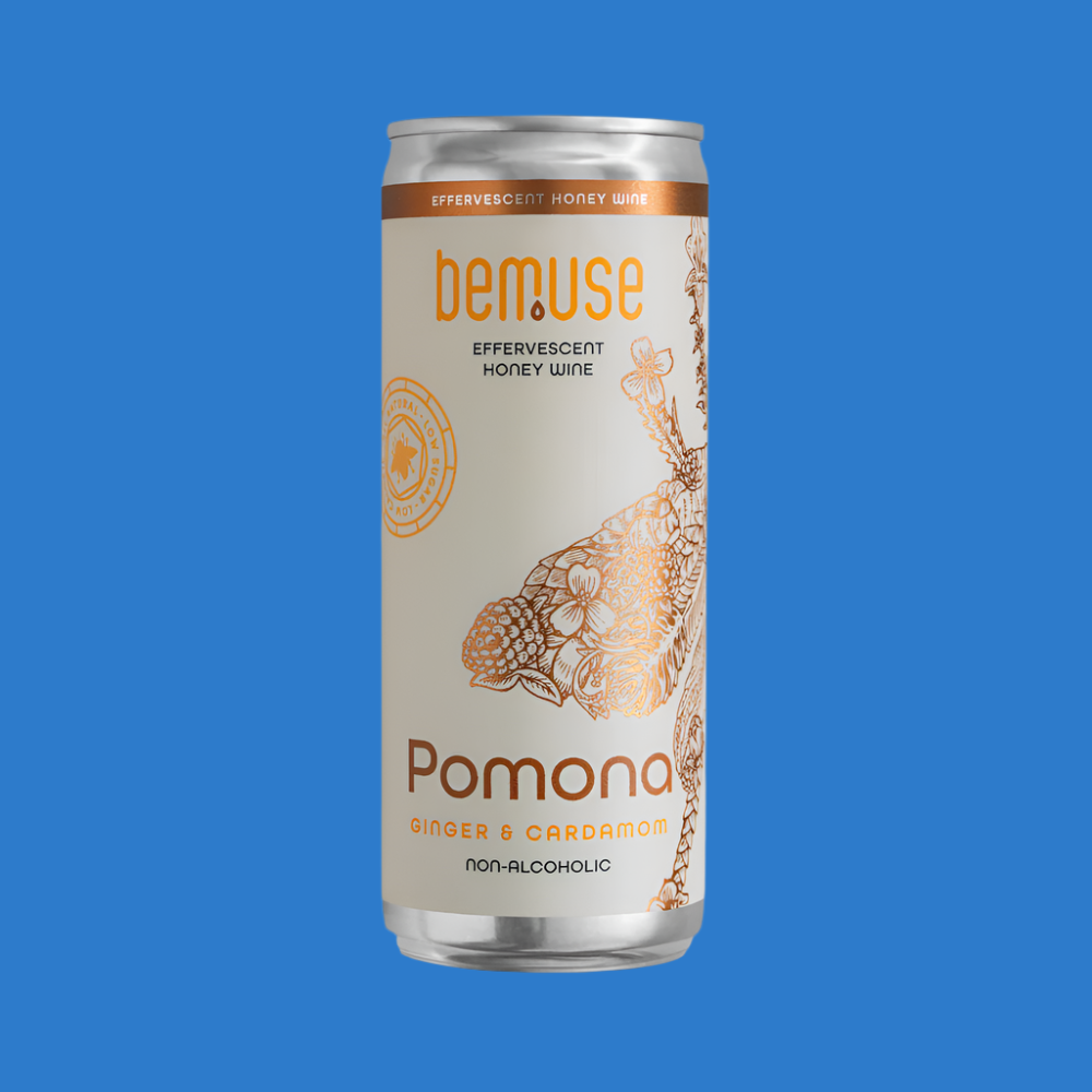 Bemuse 'Pomona' Ginger & Cardamom Alcohol Free Sparkling Honey Wine (0.5% ABV)