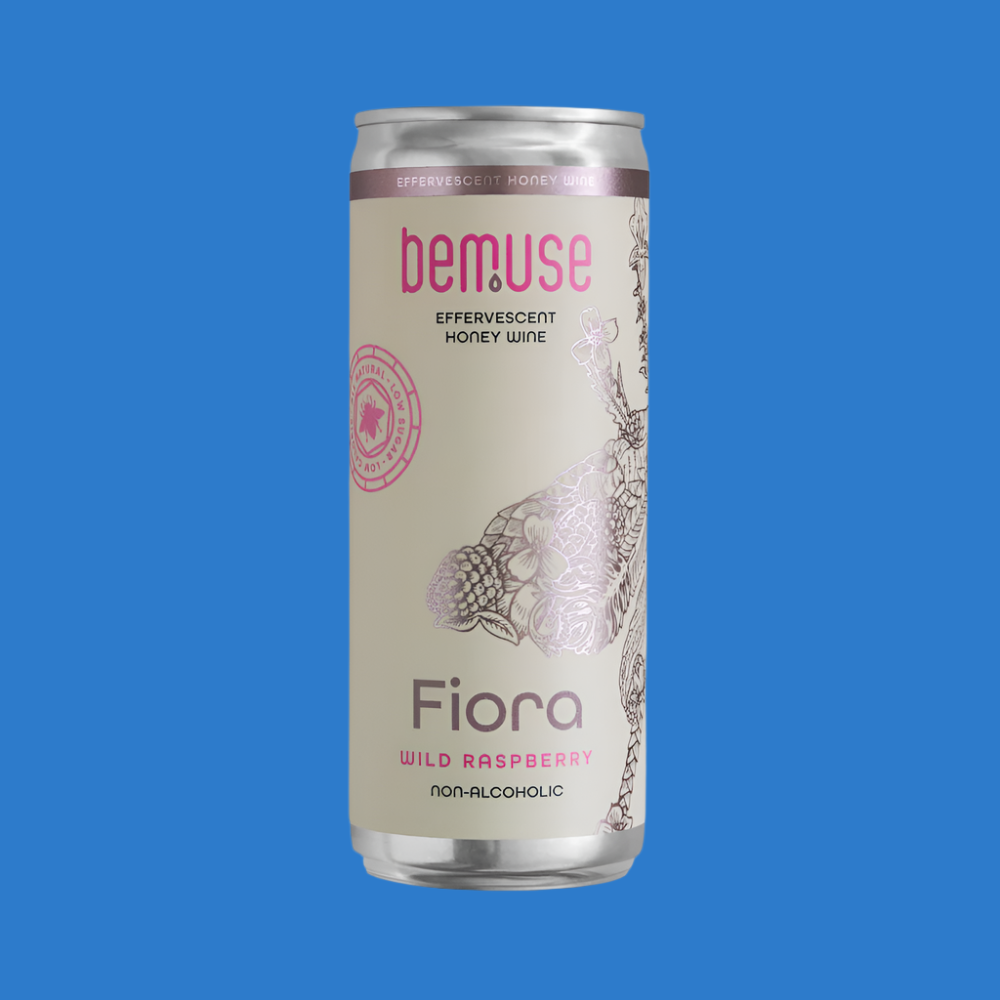 Bemuse 'Fiora' Wild Raspberry Alcohol Free Sparkling Honey Wine (0.5% ABV)