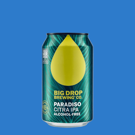 Big Drop Paradiso Alcohol Free Citra Four Hop Pale Ale Can (0.5% ABV) - Wise Bartender - Beer