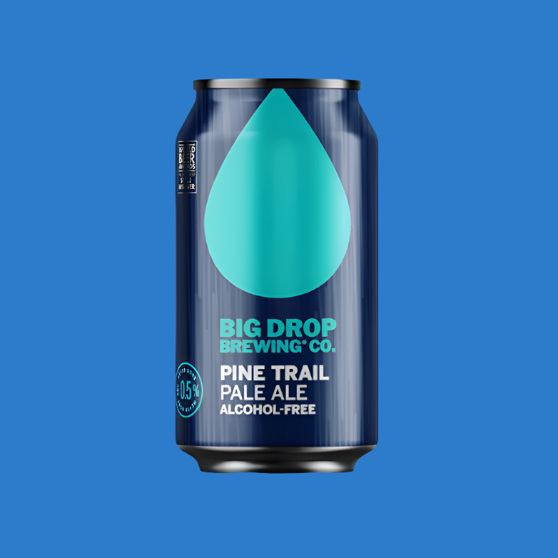 Big Drop Pine Trail Alcohol Free Pale Ale Can 05 ABV - Wise Bartender