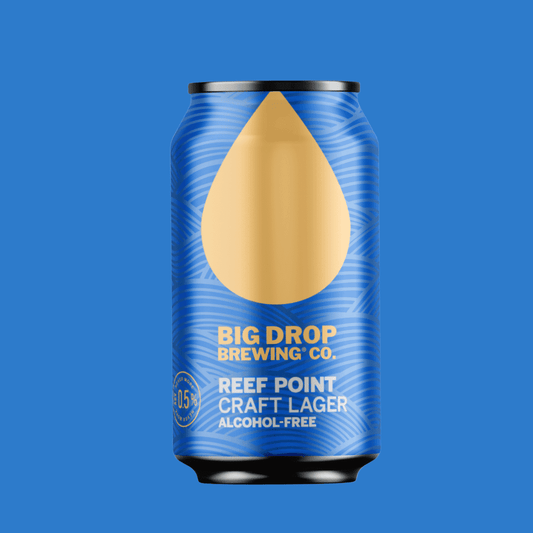 Big Drop Reef Point Alcohol Free Lager Can (0.5% ABV) - Wise Bartender - Beer