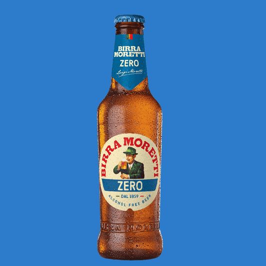 Birra Moretti Zero Alcohol Free Beer (0.0% ABV) - Wise Bartender - Beer