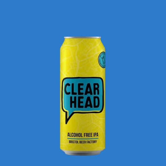 Bristol Beer Factory Clear Head Alcohol Free Beer Can (0.5% ABV) - Wise Bartender - Beer