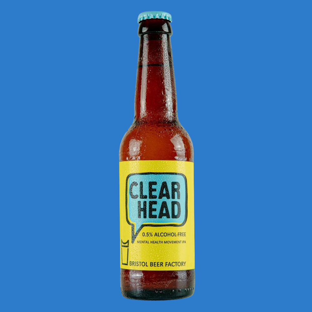 Non Alcoholic Bristol Beer Factory Clear Head  Alcohol Free Clear Head (0.5% ABV) - Wise Bartender