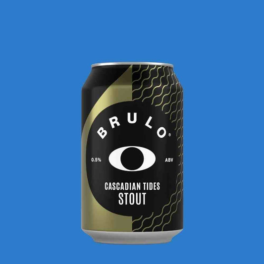 Brulo 'Cascadian Tides' Alcohol Stout (0.5% ABV) - Wise Bartender - Beer