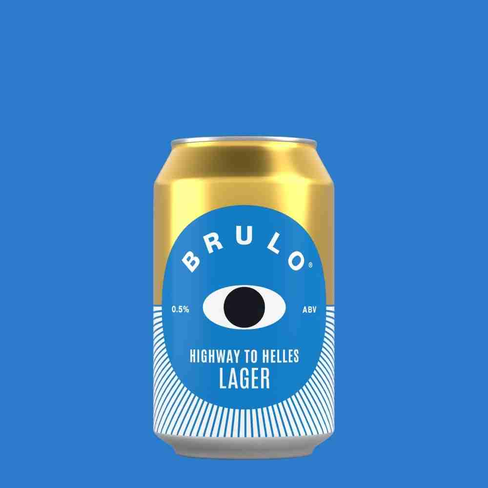 Brulo 'Highway To Hell' Alcohol Free Lager (0.5% ABV) - Wise Bartender - Beer