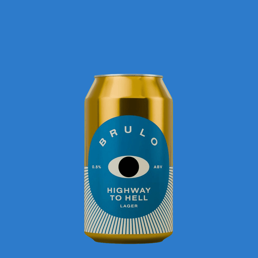 Brulo 'Highway To Hell' Alcohol Free Lager (0.5% ABV) - Wise Bartender - Beer