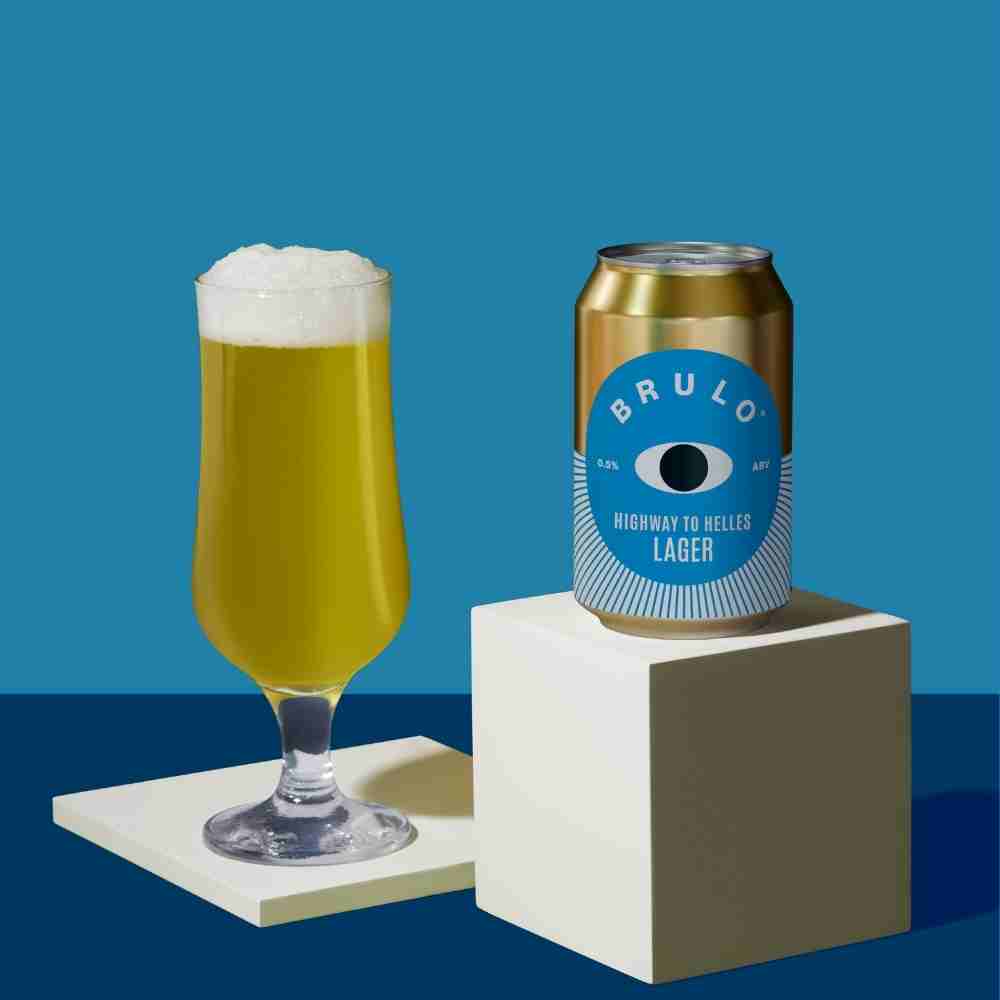 Brulo 'Highway To Hell' Alcohol Free Lager (0.5% ABV) - Wise Bartender - Beer
